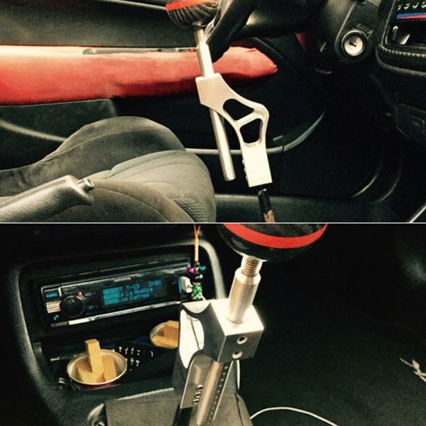 

car aluminum shift knob expansion adjustable height lever extender gear shifter y4ua
