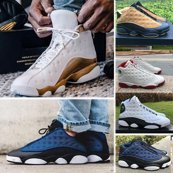 

13 13s mens basketball shoes phantom chicago gs hyper royal black cat flints bred brown olive wheat dmp ivory grey men sports sneakers women