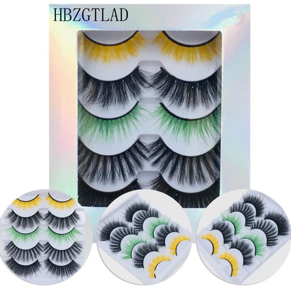 

colored black 3d mink hair false eyelashes criss-cross wispy cross fluffy 20mm-25mm lashes extension handmade eye makeup tools