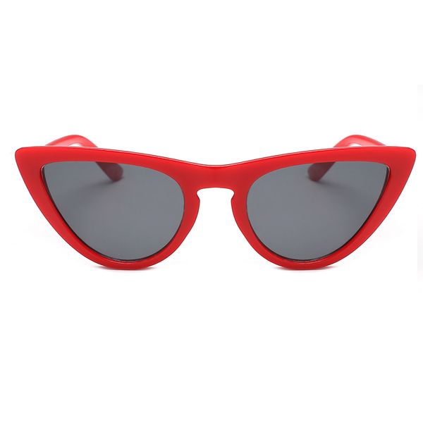 

women pc frame lens cat ear sun glasses plastic ultraviolet rays protection eyewear travel daily sunglasses, White;black