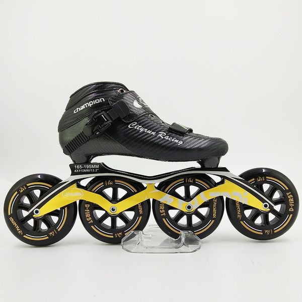 

speed inline skates carbon fiber professional competition skates 4 wheels racing skating 4x100 4x110mm red blue yellow
