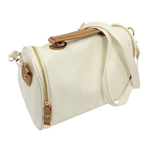 

fashion women handbag vintage stamping shield camera satchel shouder bags beige