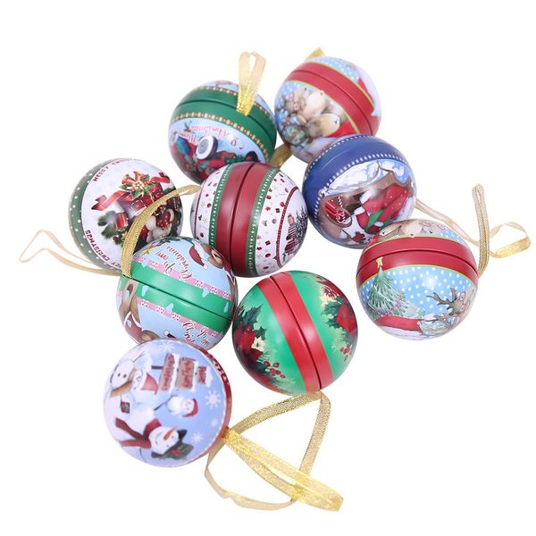 

christmas candy box ball jar lovely xmas santa elk snowman sweet sugar cases christmas ball ornaments decorations