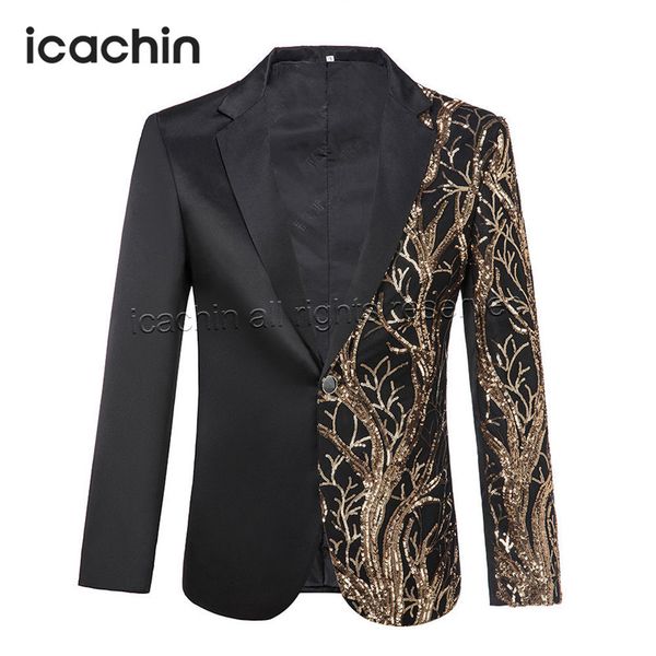 

unique design men blazer masculino bleizer masculino sequin blazer homme veste costume homme elegant jacket men robe, White;black