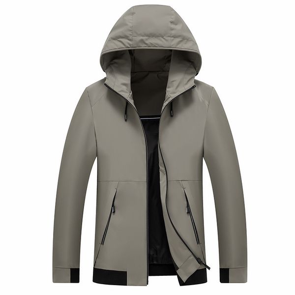 

2019 spring new good quality hooded chaqueta hombre, Black;brown