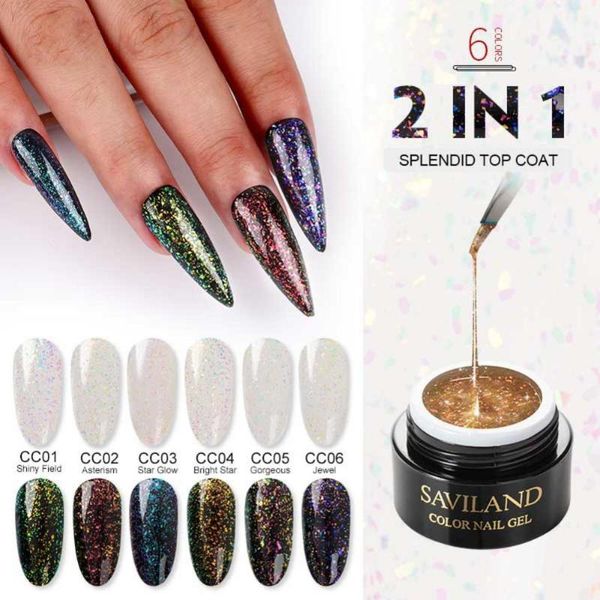 

shining coat quick drying no stick long-lasting shimmer glitter nail art gel