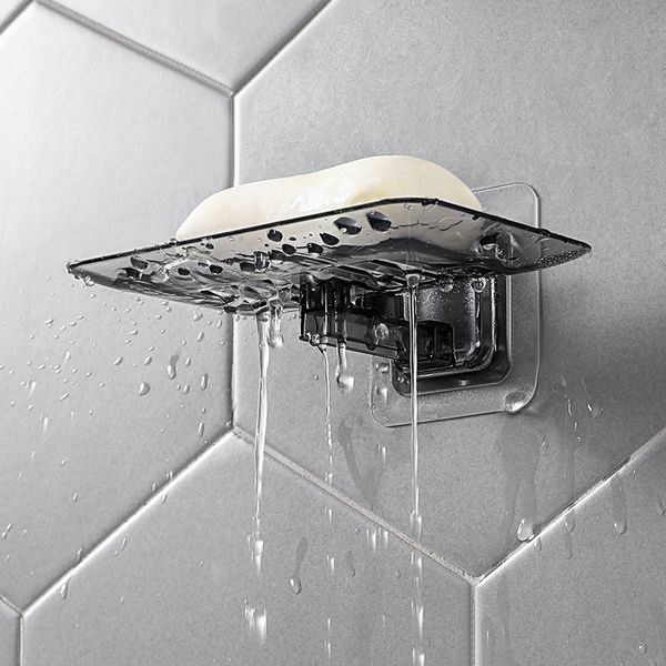 

soap dishes drain wall mounted sponge holder storage rack bathroom organizer soap draining holder kitchen hanging soap box