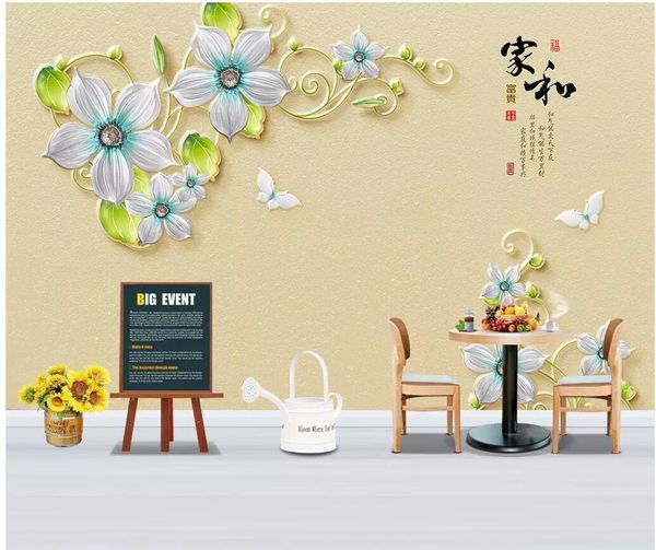 

3d room wallpaper custom p silk jewelry butterfly pattern tv background living room home decor 3d wall murals wallpaper for walls 3 d