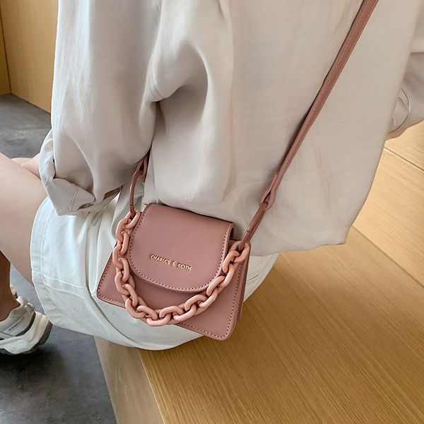 

2020 new fashion crossbody bags for women acrylic thick chain female shoulder messenger bag lady handbags women's bags