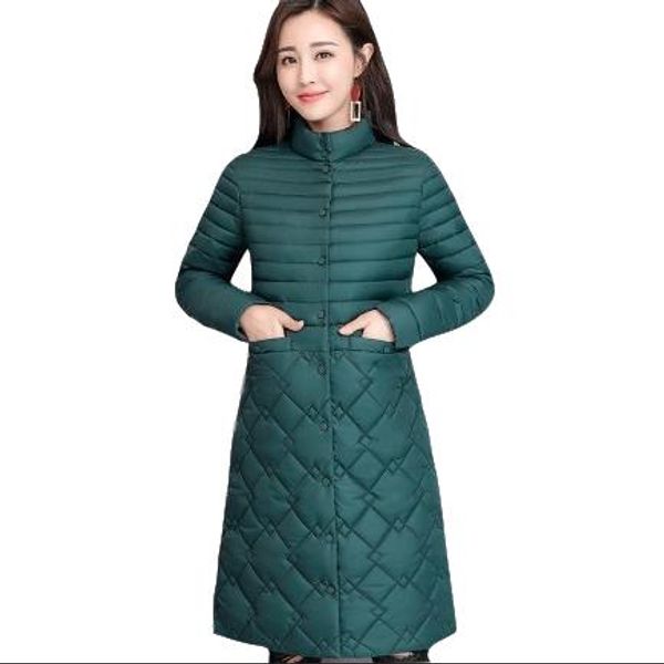 

2019 parkas female women winter coat thickening cotton jacket parkas for women winter long thick warm cotton outwear lj25, Black