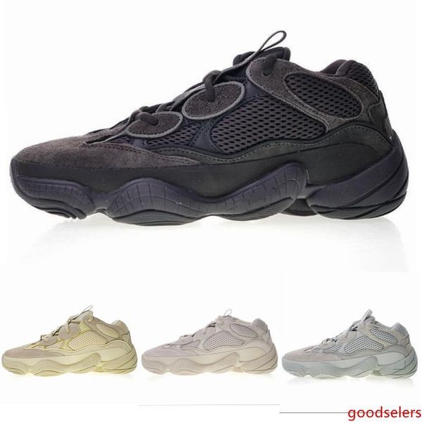 

2019 new 500 blush desert rat super moon yellow running shoes 500 salt utility black sneaker sports shoes with