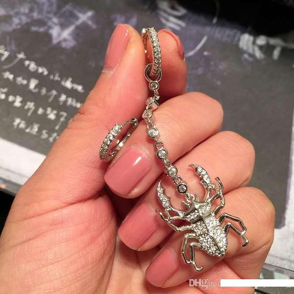 

милые женщины серьга из белого золота гальванического cz insect серьга для девочек женщин для партии свадебного подарка для друзей, Golden;silver