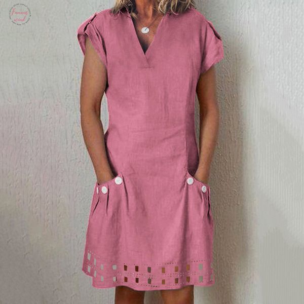 

женщины повседневная летнее платье v шеи рябить кружева карманы на пуговицах, декор платья женщин вечеринку пляж платье vestidos verano к 20, Black;gray