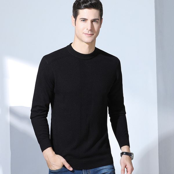 

grevol brand new sweaters men fashion style autumn winter solid color flat knitted pullovers men o-neck casual sweater 8010, White;black