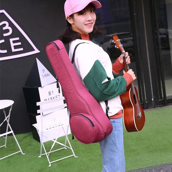 

cotton ukulele bag soft case gig waterproof oxford cloth ukelele hawaii four string guitar backpack