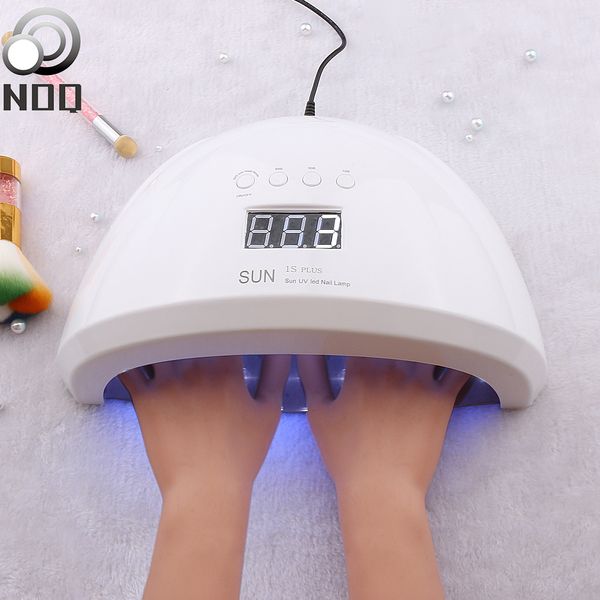 

noq sun 1s plus put both hands led lamp for nails 84w 42 leds uv led uf lamp nail dryer for manicure machine gel polish tools