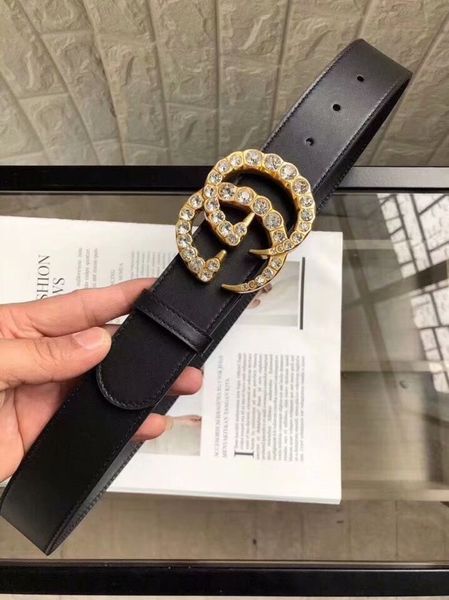 

Popular new trend Riem blue large buckle belt for women men's belt without gift box