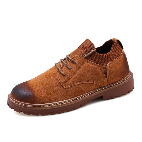 

2020 new sock mouth men's boots fashion low to help winter male shoes korean autumn boots botas de hombre big size 39-44, Black