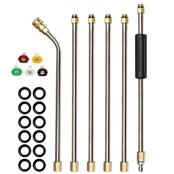 

gutter cleaning tool pressure washer - extension wands, roof cleaner lance nozzle - ,7.5ft replacement lance,1/4" quick connect