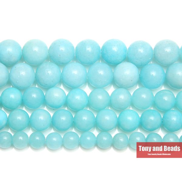 

natural stone aqua ite round loose beads 15 strand 6 8 10 mm pick size for jewelry making, Black