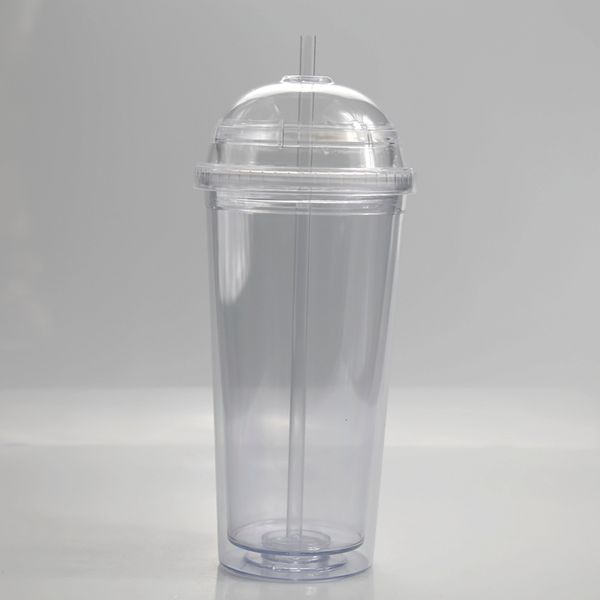 

20oz acrylic tumbler clear plastic tumblers with lids and straws water cup travel cups ocean shipping