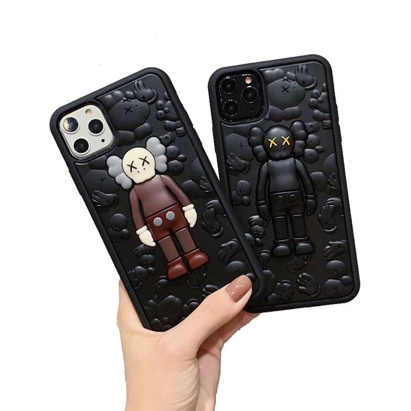 

luxury phone cases for iphone 11 pro max xs xr 8 7 plus cartoon retro pattern drop protection cover fashion designer phone cover