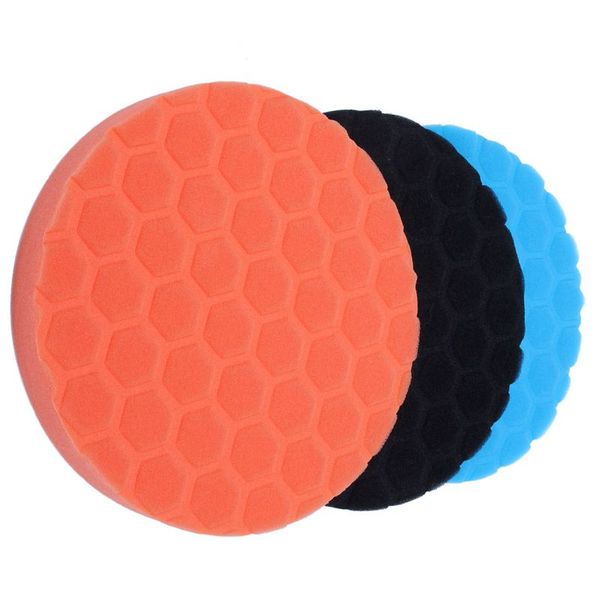 

3x hex-logic buff buffering polishing pad kit for auto car polisher 7 inch