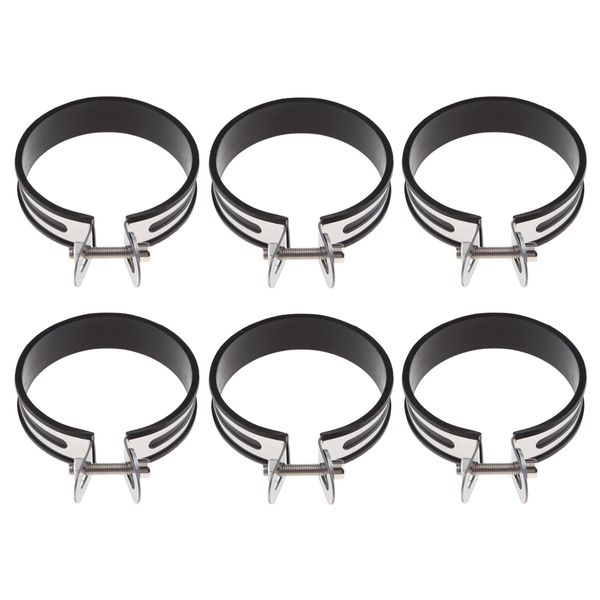 

6x motorcycle exhaust pipe muffler holder clamp for 100mm diameter