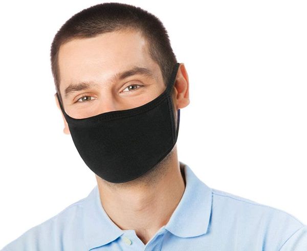 

black anti-dust cotton mouth face mask man woman cycling wearing mask black fashion ing