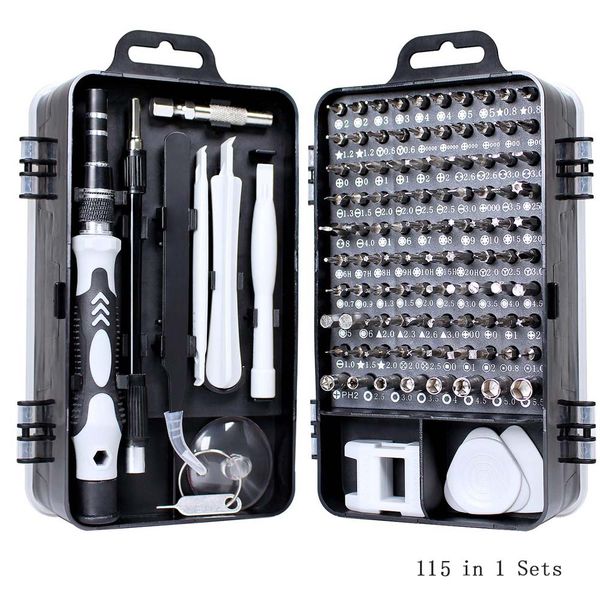 

115 in 1 screwdriver set mini electric precision screwdriver for iphone huawei tablet ipad home tool set