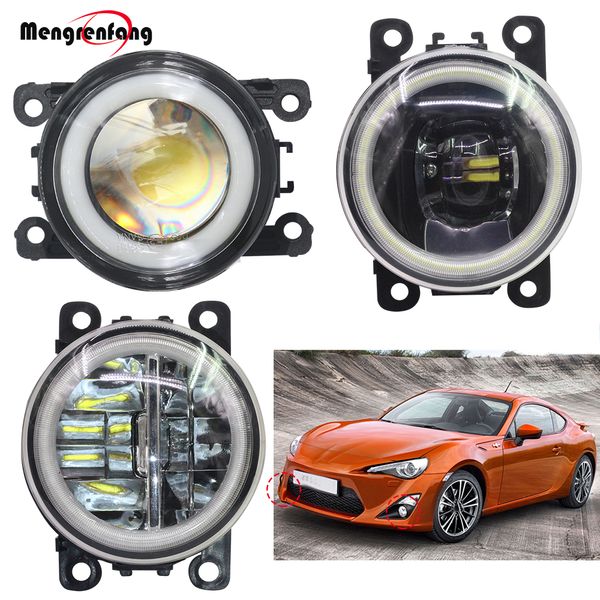 

2 pieces car fog light h11 led bulb halo ring angel eye drl daytime running lamp 12v accessories for gt86 86