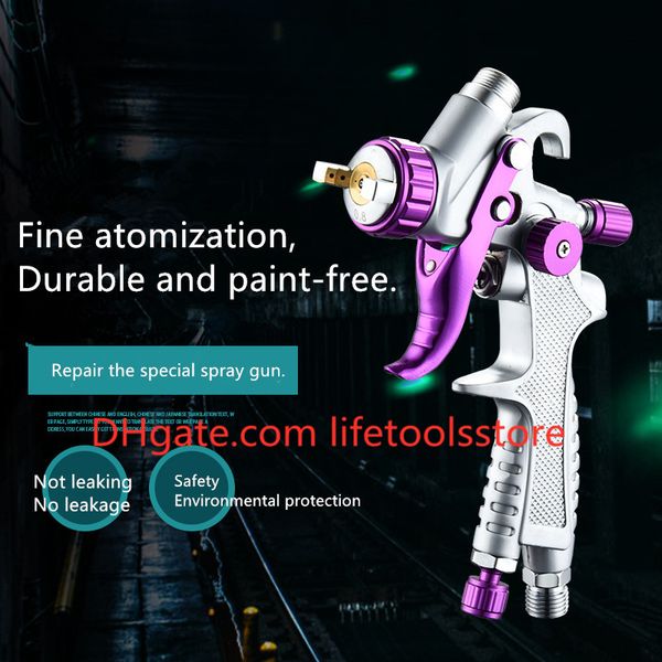 

purple mini repair spray gun sri pro 0.8mm/1.0mm gravity feed hvlp paint sprayer with 250ml cup