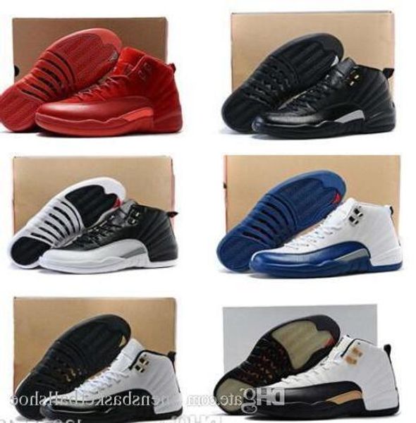 

basketball shoes 12 xii women men gs black red authentic 12s french bluemaster taxi playoffs french blue barons gym red sport sneakers