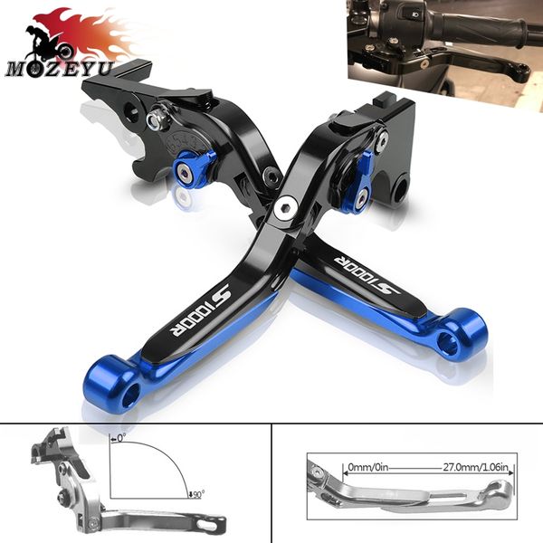 

s1000r 2019 cnc motorcycle folding extendable brake clutch lever for s 1000r s1000r 2014 2015 2016 2017 2018 2019 s1000 r