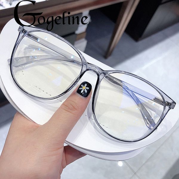 

anti blue light glasses blocking filter round computer glasses men women super light frame eyeglasses pink clear spectacles, White;black