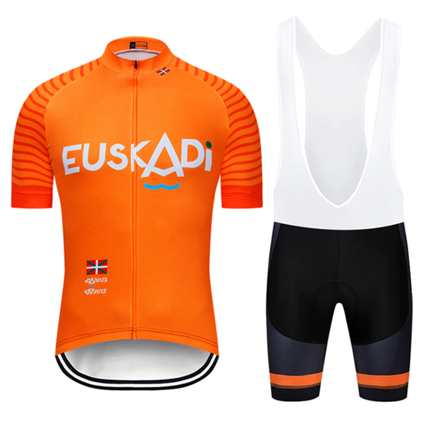 

euskadi 2020 new cycling jersey kit pro team men summer set completini ciclismo bicycle clothing ropa de hombre bib gel shorts, Black;blue