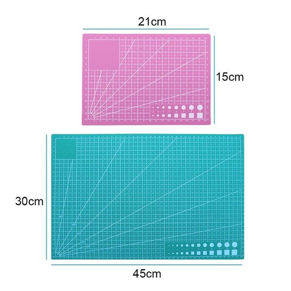 

a3 a5 pvc sewing cutting mats cutting board diy patchwork mat pad self-healing leather mat handmade sewing hand tools, Black