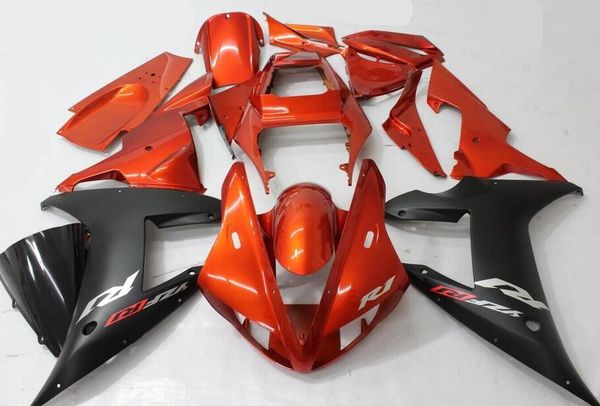 

3gifts новые полные обтекатели из абс, пригодные для обтекателя yamaha yzf r1 2002 2003 yzfr1 02 03 yzf1000 yzf-r1 приятный оранжевый черный