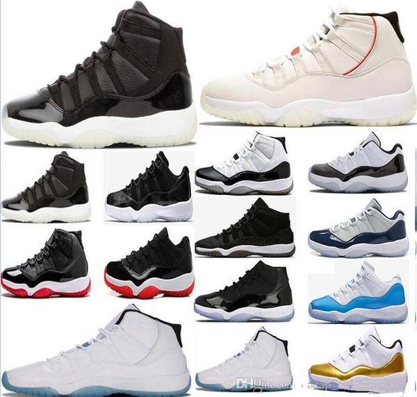 

Platinum Tint Concord 45 11s Mens Basketball Shoes 11 women Prom Night Legend Blue Bred Cap and Gown Sport Sneakers Trainers 5.5-13