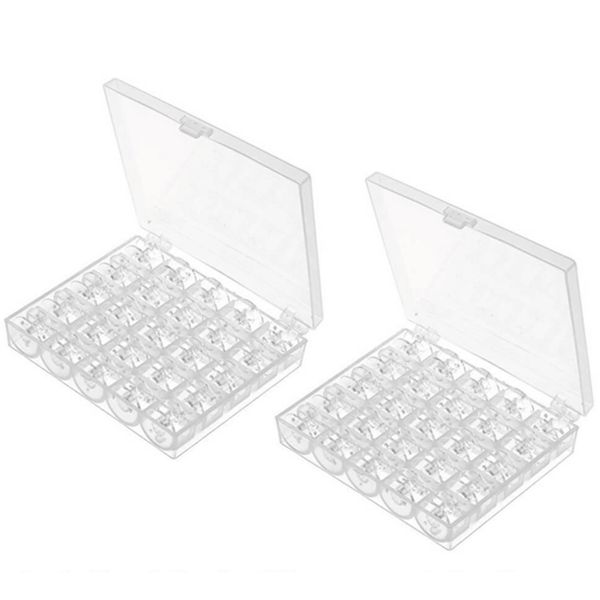 

100 pieces transparent sewing spool for brother singer babylock kenmore janome, Black
