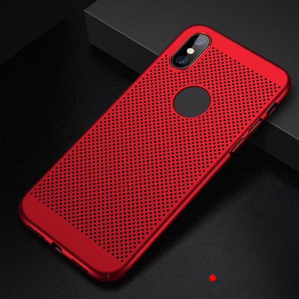 

breathable cooling mobile phone case hollow scrub all-inclusive hard shell reticulated shell for iphonexs max 6splus 8