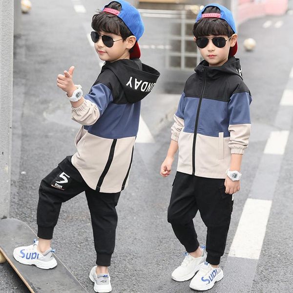

2019 новые дети мальчики одежда набор детей топы hoodie куртки + брюки set 4 6 8 10 12 14 15 лет детская одежда мальчик повседневные костюмы, White
