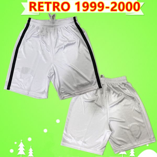 

thailand retro 99 00 soccer shorts man utd 1999 2000 mens vintage football pants united white, Black;red