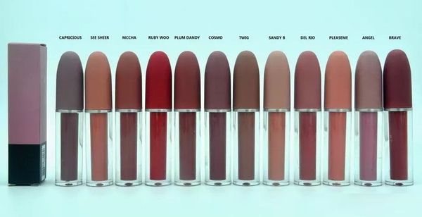 

new good quality lustre lipgloss retro frosted brand lipgloss glaze lipgloss 12 different colors with english name 4.5g