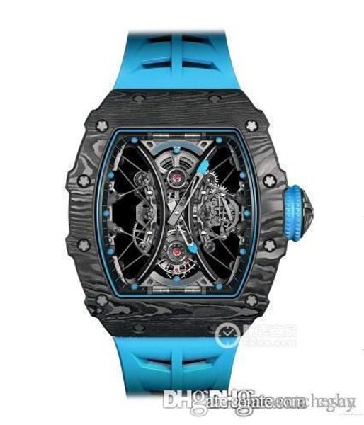 

luxury watch tpt carbon fiber material, rm53-01 pablo mac donough series.44.5 mm..sapphire mirror.fully automatic japanese movement, Slivery;brown