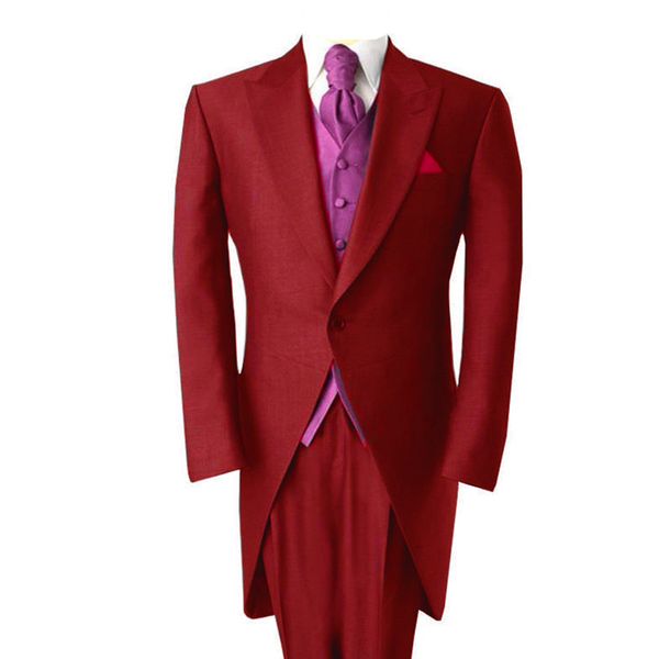 

2020 fashion men suit tuxedo wedding custom made suit formal party gala long blazer with pants 3 pieces (jacket+pants+vest, White;black