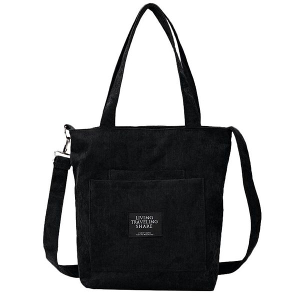 

bags for women 2020 corduroy shoulder bag reusable shopping bags casual tote female handbag for a certain number of dropshipping
