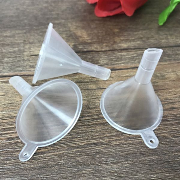 2019 Little Plastic Funnels Mini Transparent Plastic Funnel Hopper