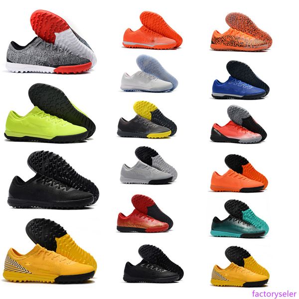 

новейший mercurial vaporx xii академия tf 12 женщины мужчины крытый turf cr7 криштиану роналду неймар футбол футбол обувь бутсы сапоги us3-1