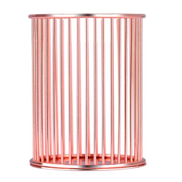 

1x multifunctional iron hollow tube cage for deskfinishing, pen holder deskorganizer for long pens or makeup brushes